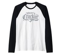 What's Cracking Funny tee Gothic Old English Graffiti Style Camiseta Manga Raglan