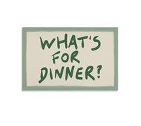 What's For Dinner - Lienzo decorativo para pared, diseño de salvia, para sala de estar, dormitorio, baño, oficina, decoración del hogar, 50 x 75 cm