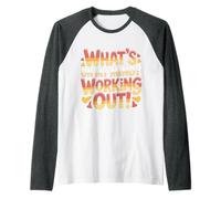 What's On My Mind Working out Pensamientos de Aptitud - Camiseta Manga Raglan