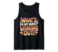 What's On My Mind Working out Pensamientos de Aptitud - Camiseta sin Mangas