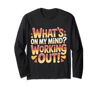 What's On My Mind Working out Pensamientos de Aptitud - Manga Larga