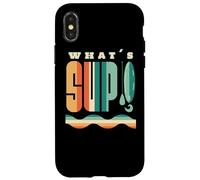 What's Sup Stand Up Paddle Surfing Vintage Supboard Carcasa para iPhone X/XS