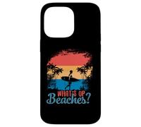 What's Up Beaches? Playa Palm Gafas de Sol Mar Tumbona Beach Carcasa para iPhone 14 Pro MAX