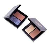Whats Up Beauty - 2 Eyeshadow Duos (Plumour & Lattetude) Deluxe Samples Talc Free Clean Cruelty Free Makeup