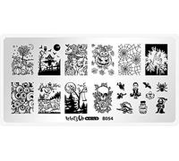 Whats Up Nails - B054 Haul 'r Win Stamping Plate for Halloween Nail Art Design