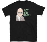 Whats Updog What We Do In Shadow Colin Robinson Got Any Updog Mens T-Shirt Casual Cotton Tees Black Tops L