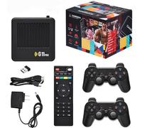 Whatsko Retrowave G11 Pro Console, Retro Wave G11 Pro con más de 50 000 Juegos, 60 emuladores, Consola de Juegos 4K HDMI, mandos inalámbricos de 2,4 g, Videojuegos Plug-and-Play.