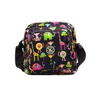 whatUneed Mommy Shoulder Bag, Bolsas de mensajero impermeables y ligeras de nylon para el cuerpo, cruzadas y ligeras, Bolsillo multibolsillos para damas y niñas