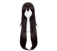 WHBHD 2022 Ámbar genshin Impacto Cosplay Mujeres niñas 80 cm marrón Peluca Cosplay Anime Cosplay Trenzado Pelucas Resistente al Calor Pelucas sintéticas Halloween