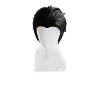 WHBHD 2022 Anime Yuri !!! sobre Hielo Katsuki Yuuri Short Black Black Mlicked Resistente al Calor Cosplay Peluca de Disfraces