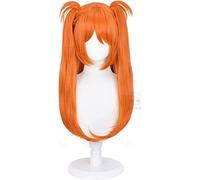 WHBHD 2022 Asuka Langley Cosplay Neon Genesis Evangelion Cosplay Mujeres Larga Anaranjado Peluca Panalera Cosplay Resistente al Calor Pelucas Sintéticas