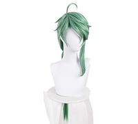 WHBHD 2022 GENSHIN Impact BAIZHU Cosplay Pelo Pelo ROCIDO BANISHU BAISHU Green 90 CM Long Long Brayed Cualytail Play Play Play