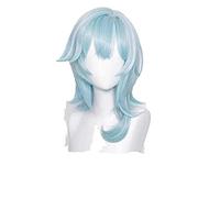 WHBHD 2022 Genshin Impact EULA Cosplay Peluca Simulada Piel Simulada Resistente al Calor Hilado Sintético Pelucas Pre Estilizadas Pelucas Profesionales Juego de Halloween