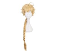 WHBHD 2022 Genshin Impact Traveler Cosplay Aether Lumine Lamina Rubia Cosplay Anime Wigs Pelucas sintéticas Resistentes al Calor Halloween for niñas