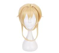WHBHD 2022 Genshin Impact Traveler Cosplay Aether Lumine Lamina Rubia Cosplay Anime Wigs Pelucas sintéticas Resistentes al Calor Halloween for niñas