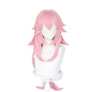 WHBHD 2022 Genshin impactar yaae Cosplay Peluca Largo Rosa Peluca Cosplay Anime Cosplay Pelucas Calor Resistente al Calor Pelucas sintéticas Pelo Halloween