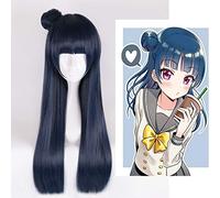 WHBHD 2022 LoveLive Sol tsushima Yoshiko Cosplay Peluca Amor Vivo aqour yohane Peluca Mujeres sintético Pelo Halloween rol Juego Pelucas Traje