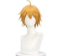 WHBHD 2022 Tohma Cosplay Peluca Juego genshin Impact tohma luz marrón Caballo Caballo Pelo Peluca Anime Halloween Party Carnival rol Pelea