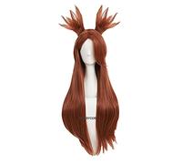 WHBHD Akimichi chouchou Cosplay Peluca 80 cm de Largo marrón marrón Resistente al Calor sintético Peluca + Gorra de Peluca