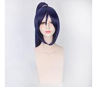 WHBHD ¡Ama Vive! Kanan Matsuura Cosplay Peluca Larga Purple Ponytail Love Live Cosplay Accesorios Resistente al Calor Peluca de Pelo sintético
