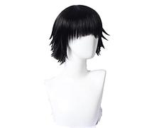 WHBHD Anime Air Killer Cospaly Sniper Mask Peluca Negro 35 cm Sinténtesis Resistente al Calor Anime Cosplay Play Peluca Halloween Fiesta