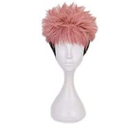 WHBHD Anime Cosplay Peluca jujutsu Kaisen itadori yuujin Pelo Corto cómic- con Carnaval de Navidad Fiesta de Halloween Vida Diaria Hombres y Mujeres Moda Peluca