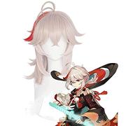 WHBHD Anime Cosplay Pelucas, Genshin Impact Kazuha Cosplay Peluca for los Accesorios de Accesorios de Fiesta de Halloween con Tapa de Peluca Libre