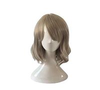 WHBHD Anime Love Live Sunshine Watanabe Usted Cosplay Marrón Peluca Corta de la Peluca de Fibra Resistente al Calor + Peluca Gorra Party rol Juego Chicas Mujeres