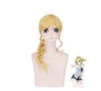 WHBHD Anime LoveLive! Peluca Amor Vivo Ayase Eli Wig Cosplay pirang muda Peluca rambut ekor kuda