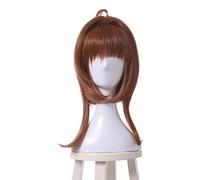 WHBHD Cardcaptor Sakura Kinomoto Sakura Cosplay PELOS MARRÓN CARREDA Clear Carte Camilla Pelo SINTÉTICO Pelo Pelo DE Cosplay