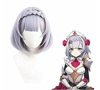 WHBHD Cosnoble Noelle Wig Anime Genshin Impact Cosplay Light Purple Purple Costum Color