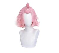 WHBHD Genshin Impact Diona Cosplay Peluca Corto 32 cm Rosa Cosplay Anime Cosplay Pelucas Calma Resistente al Calor Pelucas sintéticas de Halloween
