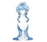 WHBHD Genshin Impact ganyu Cosplay Cosplay Peluca Degradado luz Azul Oscuro Peluca simulación Cuero cabelludo sintético Resistente al Calor Halloween