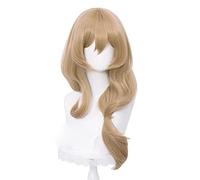 WHBHD GENSHIN Impact Lisa Cosplay Mujeres DE RODIENDA DE LA Navidad Cosplay Ánimo Cosplay Pelucas sintéticas Resistentes al Calor Halloween + Peluca Gorra
