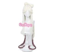 WHBHD Genshin Impact ningguang Cosplay Mujeres 120 cm Larga Peluca Cosplay Anime Cosplay Pelucas Calor Resistente al Calor sintético Halloween