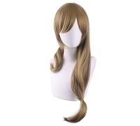 WHBHD Genshin Impacto Lisa Cosplay Pelucas Claro marrón Cosplay Peluca Cosplay Anime Cosplay Pelucas Calor Resistente al Calor Pelucas sintéticas Halloween
