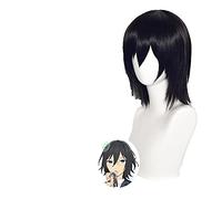 WHBHD Izumi Miyamura Wig Horimiya Cosplay Hori San To Miyamura Kun Wig Short Blck Blck Blck Wig Cosplay Anime Anime Resistente al Calor Peluca sintética