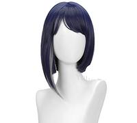 WHBHD Juego Anime GENSHIN Impact KUJOU Sara Cosplay Wig 30CM Pelo Recto Corto Pelo sintético Resistente al Calor