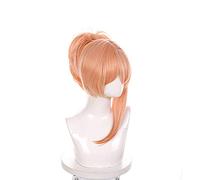 WHBHD Juego Genshin Impact Carácter YOIMIYA Cosplay Cosplay Naranja Rosa PINILIO Pelo Pelo DE Pelo Halloween COS BUTS Props SINTÉTICO SINTÉTICO