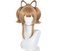 WHBHD Juego Genshin Impact Cosplay Halloween Yaoyao Cosplay Wig YAOYAO Cosplay Pelo Resistente al Calor Peluca sintética Cap