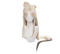 WHBHD Juego genshin impactar 120 cm de Largo Gradual Cosplay Halloween ningguang Cosplay Peluca genshin Impact nening guang Cosplay Pelo
