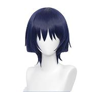 WHBHD Juego Genshin Impactar Scaramouche Cosplay Wig Resistente al Calor Resistente al Calor Pelucas de Cosplay + Cap de Peluca