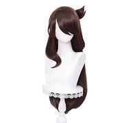 WHBHD Kr Juego genshin Impacto Wig Cosplay beidou rambut coklat panjang tahan panas sintetis Navidad karnaval setiap Hari Halloween