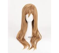 WHBHD LoveLive Sunshine Kunikida Hanamaru Pelucas de Cosplay Peluca de Pelo sintético Resistente al Calor marrón Largo + Peluca de Peluca