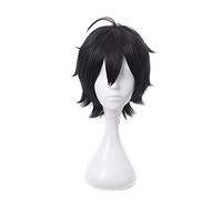 WHBHD Miyamura Izumi Cosplay Peluca Anime Hori-San a Miyamura-Kun Horimiya Cabello sintético Resistente al Calor Negro Corto