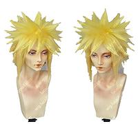 WHBHD Namikaze Minato Blonde Amarillo Corto Rubio Cosplay Cosplay Peluca Peluca + Peluca Cap