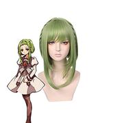 WHBHD Nanamina Sakura Cosplay Inodoro Encuadernado Hanako kun Cosplay Mujeres Corto Verde Peluca Cosplay Anime Cosplay Peluca Calor Resistente al Calor sintético