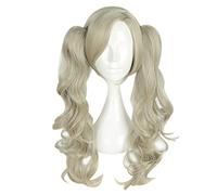 WHBHD per Persona 5 Anne TAKAMAKI Longa Libre CURNO Cosplay Cosplay Peluca con Cola de Caballo Pelucas de Pelo sintético Resistente al Calor + Tapa de Peluca