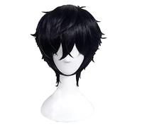 WHBHD per Persona 5 KURUSU Akira Hero Corto Blanco Cosplay COSTURÓN Pelo Pelo Resistente Pelo SINTÉTICO COS PELES + PATERIÍFICA
