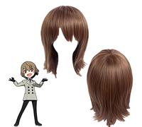 WHBHD Persona 5 Goro Akechi Cosplay Crow Crow Men Ropa Corta Ropa Recta Anime Cosplay Wig Pelucas sintéticas Resistentes al Calor Halloween Cosplay